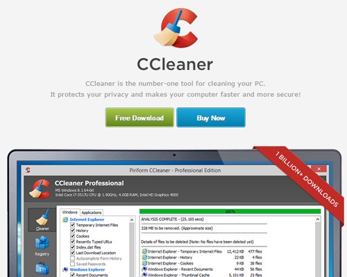 pulire il computer con ccleaner